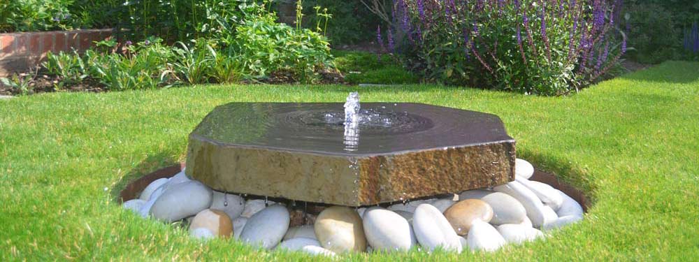 Garden water feature in Essex